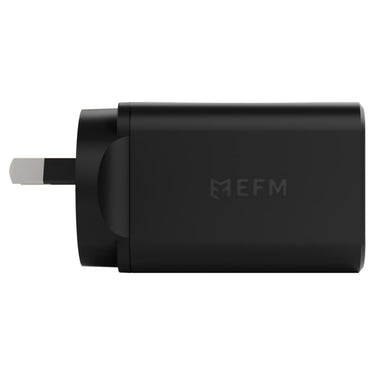 EFM ECO 50W Dual Port Wall Charger with GaN, Power Delivery and PPS - Black